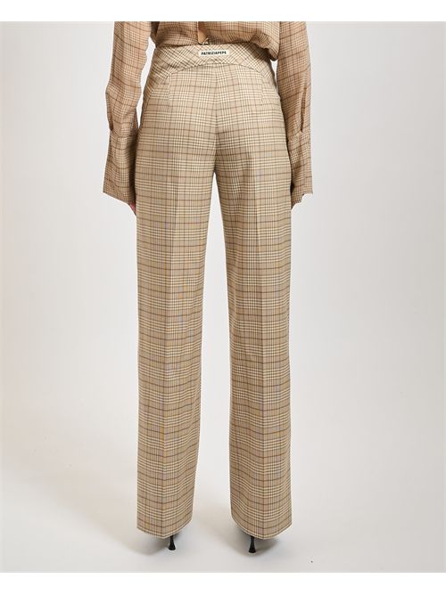 Pantaloni donna Patrizia Pepe con motivo check PATRIZIA PEPE | 8P0741-A621BFG11